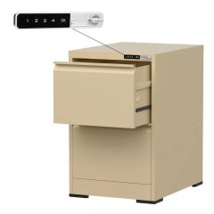 Godrej 2 Drawer Digital Filing Cabinet with Touch Screen Lock, Beige