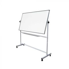 FIS FSWBR6090 Revolving Whiteboard - Aluminum Frame - 60cm x 90cm