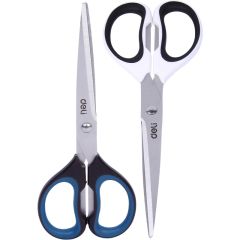 Deli E6058 Scissors - 175mm - Assorted Color (Pack of 12)