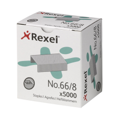 Rexel 66/8 Heavy Duty Wire Staples - 5000 Pins