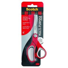 3M Scotch 1426 Multipurpose Scissors - 6" - Red