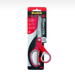 3M Scotch 1428 Multipurpose Scissors - 8" - Red