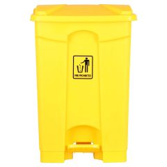 Alfa Plastic Garbage Bin - Yellow - 65 Liter