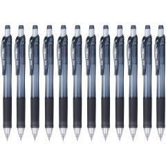Pentel PL105 EnerGize-X Mechanical Pencil - 0.5mm - Black Barrel (Pack of 12)