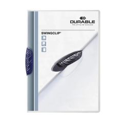 Durable Swingclip File - A4 - 30 Sheets - Dark Blue (Pack of 25)