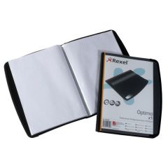 Rexel Optima 2101130 Display Book - A4 - 20 Pockets - Black