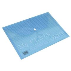 FIS FSPGDB801A4BN My Clear Bag - A4 - Blue - 1 Piece