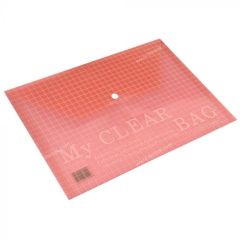 FIS FSPGDB801A4RN My Clear Bag - A4 - Red - 1 Piece