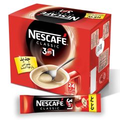 Nescafe 3-In-1 Classic Instant Coffee - 20 Grams x 24 Sachets
