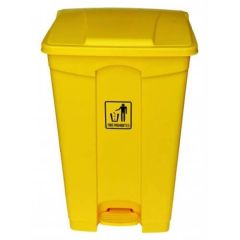 Alfa Plastic Garbage Bin - Yellow - 87 Liter