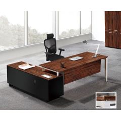 Mazaya MF03 Executive Table - Melamine Wenge - 1800(W) x 1600(D) x 750(H)mm