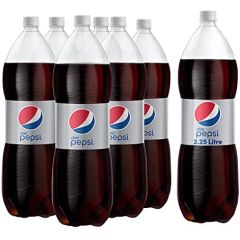Pepsi Diet  Soft Drink - 2.25 Liter Pet Bottle x (Pack of 6)