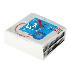 Fun Premium 2-Ply 33 x 33cm Napkins - White - 50 Sheets x (Pack of 54)