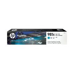 HP L0R09A 981X High Yield Cyan Original PageWide Cartridge