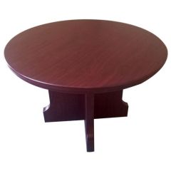 Mazaya MF 062 Executive Round Meeting Table - Mahogany - 120 x 75cm