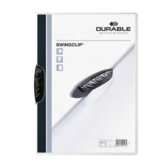 Durable Swingclip File - A4 - 30 Sheets - Black (Pack of 25)