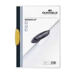 Durable Swingclip File - A4 - 30 Sheets - Yellow (Pack of 25)