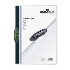 Durable Swingclip File - A4 - 30 Sheets - Green (Pack of 25)