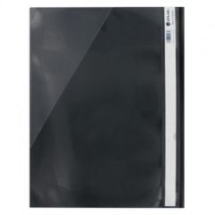 Atlas F2680 PP Thick Flat File with Pocket - F/S - Black