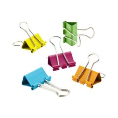 Deli E8551A Binder Clips - 51mm - Assorted Color - 12 Clips / Pack