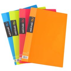 Deli 5032 Display Book - A4 - 20 Pockets - Assorted Color (Pack of 12)