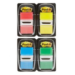 3M 680-RYBGVA Post-it Flags Value Pack - 25 x 43mm - 50 Flags x 4 Pads / Pack