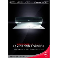 GBC IB049003 High Speed Laminating Pouch, 80 Micron, Pack of 100