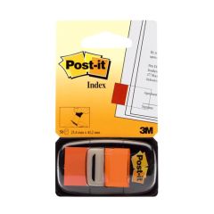 3M 680-4 Orange Post-it Flags - 1"x 1.7" - 50 Flags