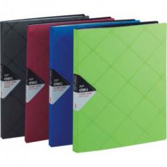 Deli 5124 Display Book - A4 - 40 Pockets - Assorted Color (Pack of 12)