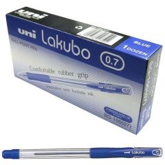 Uni-ball SG100 Lakubo Ball Point Pen - 0.7 mm Ball - Blue (Pack of 12)