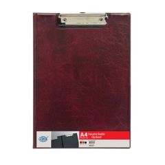 FIS FSCB0302BXMR PVC Deluxe Double Clipboard -  A4, Maroon