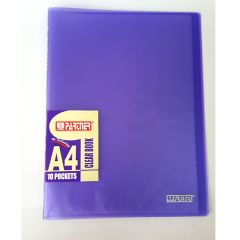 Partner PT-010TL Clear Book with 10 Pockets - A4 - Assorted Color (Pack of 24)