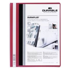 Durable 2579-03 Duraplus PVC Document Folder - A4 - Red