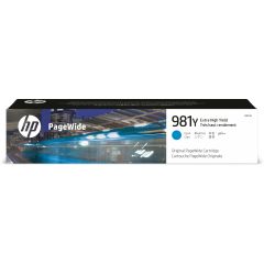 HP L0R13A 981Y Extra High Yield Cyan Original PageWide Cartridge