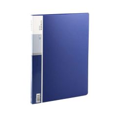 Deli 5002 Clear Book - 20 Pockets - A4 - Blue