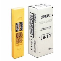 Olfa LB-10 Heavy Duty Snap Off Blade - 18mm - 10 Blades/Tube (Pack of 10)