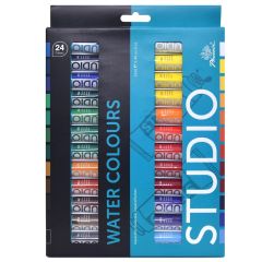 Phoenix PW2412S Studio Water Colours with Paper Box Set ABL Tube,  24 x 12ml
