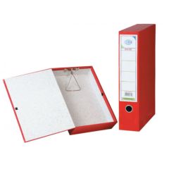 FIS FSBFRIGIDPPRE Rigid Box File - 8cm Spine - F/S - Red (Pack of 10)