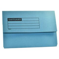Eastlight Document Wallet - A4 Size - Blue (Pack of 50)