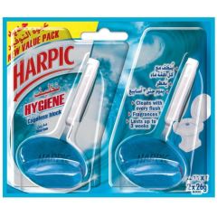 Harpic Hygiene Cageless Block Marine Fresh With Every Flush - 2 x 26 Grams