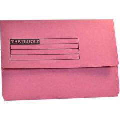 Eastlight Document Wallet - A4 Size - Pink (Pack of 50)