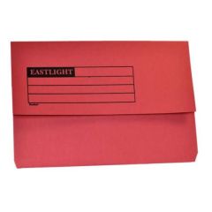 Eastlight Document Wallet - A4 Size - Red (Pack of 50)