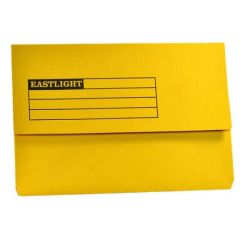 Eastlight Document Wallet - A4 Size - Yellow (Pack of 50)