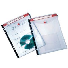 Tecnostyl AR23 Jumbo Click n File Multi-Punched Envelope Folder - A4 - Clear