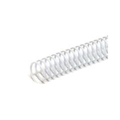 TPPS Plastic Binding Coil, 4:1,16mm, White (Pack of 100)