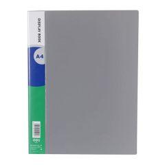 Deli 5260 Display Book with 60 Pockets - A4 - Grey