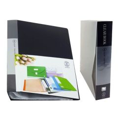 Sadaf SDF20 Clear Book with 20 Pockets - A4 - Black