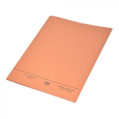 FIS FSFF7OR Square Cut Folder Without Fastener - 320gsm - F/S - Orange