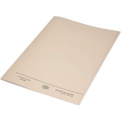 FIS FSFF9A4BF Square Cut Folder Without Fastener - 320gsm - A4 - Buff
