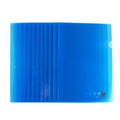 Atlas L Shape Folder - A4 - Blue (Pack of 12)